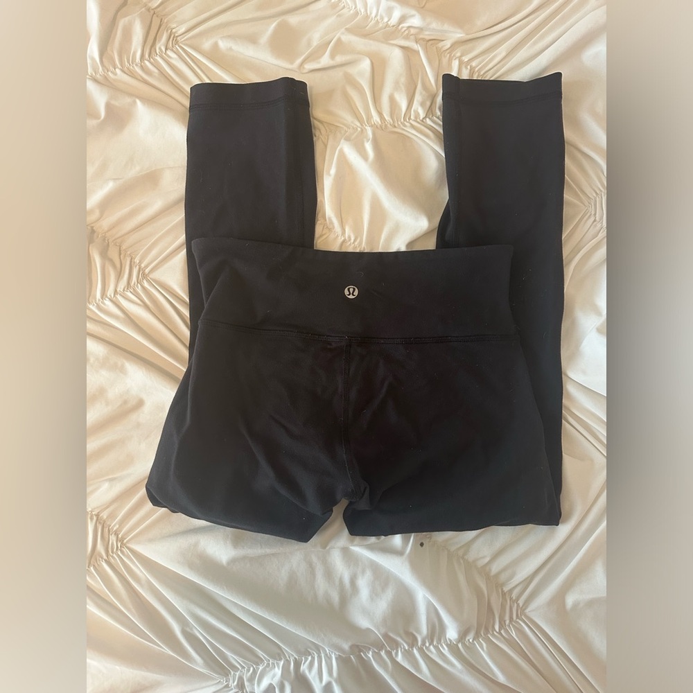 Black Crop 21” Lululemon Leggings Size 4